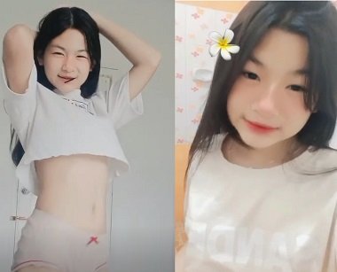 หญิงสาวสาวรู้วิธีอวด