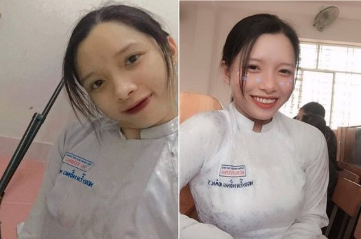 Nguyen Hong Ngan นักเรียนหญิงมีเขา