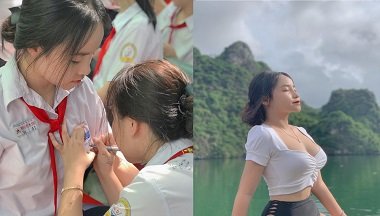 นักเรียนหญิงจบการศึกษาและจบด้วยความรักที่ร้อนแรง
