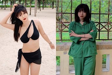 นักศึกษาทหารอย่างแอบกอดแฟนของเธอในห้องนอน