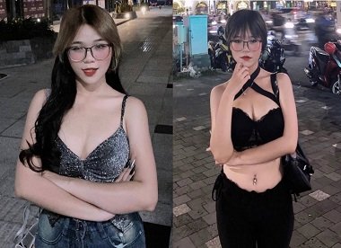 Trinh Nhu Quynh ชอบเป่าเทียนในขณะที่สวมชุดชั้นใน